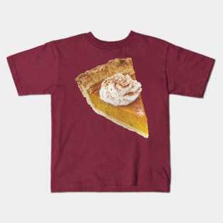 Pumpkin Pie with Whipped Cream and Nutmeg Kids T-Shirt